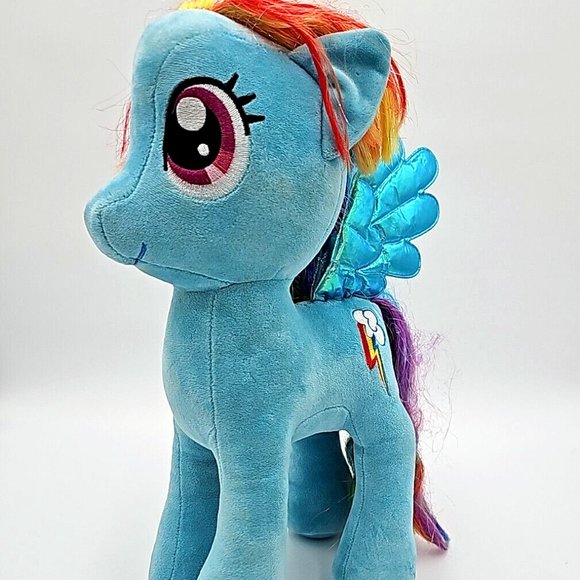My Little Pony TY Sparkle RAINBOW DASH Large 16” Plush Stuffed Animal Toy 2015 - Picture 1 of 8